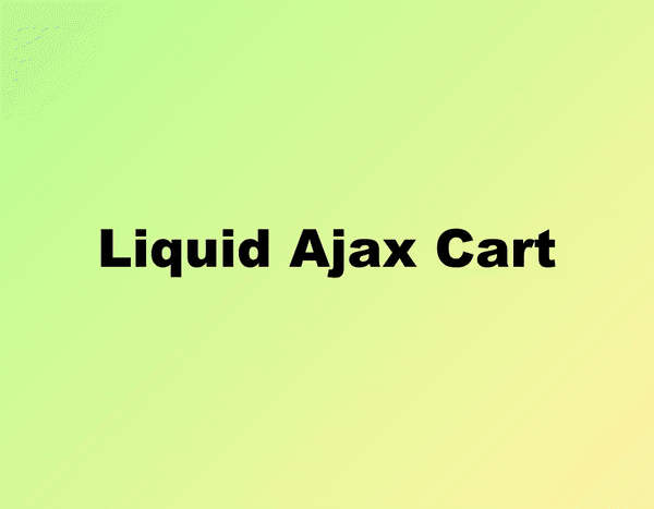 Liquid Ajax Cart Video